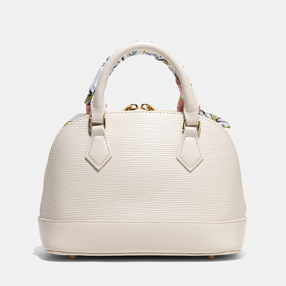 AMICA Carla Mini Dome shaped Crossbody Bag for Women - Beige