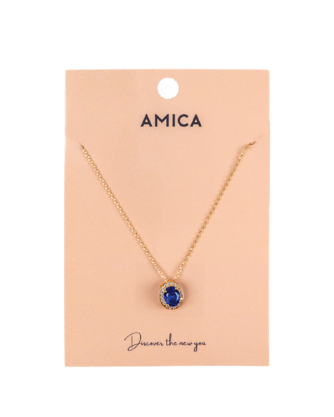 Amica Light Gold Metallic Gold-Plated Chain