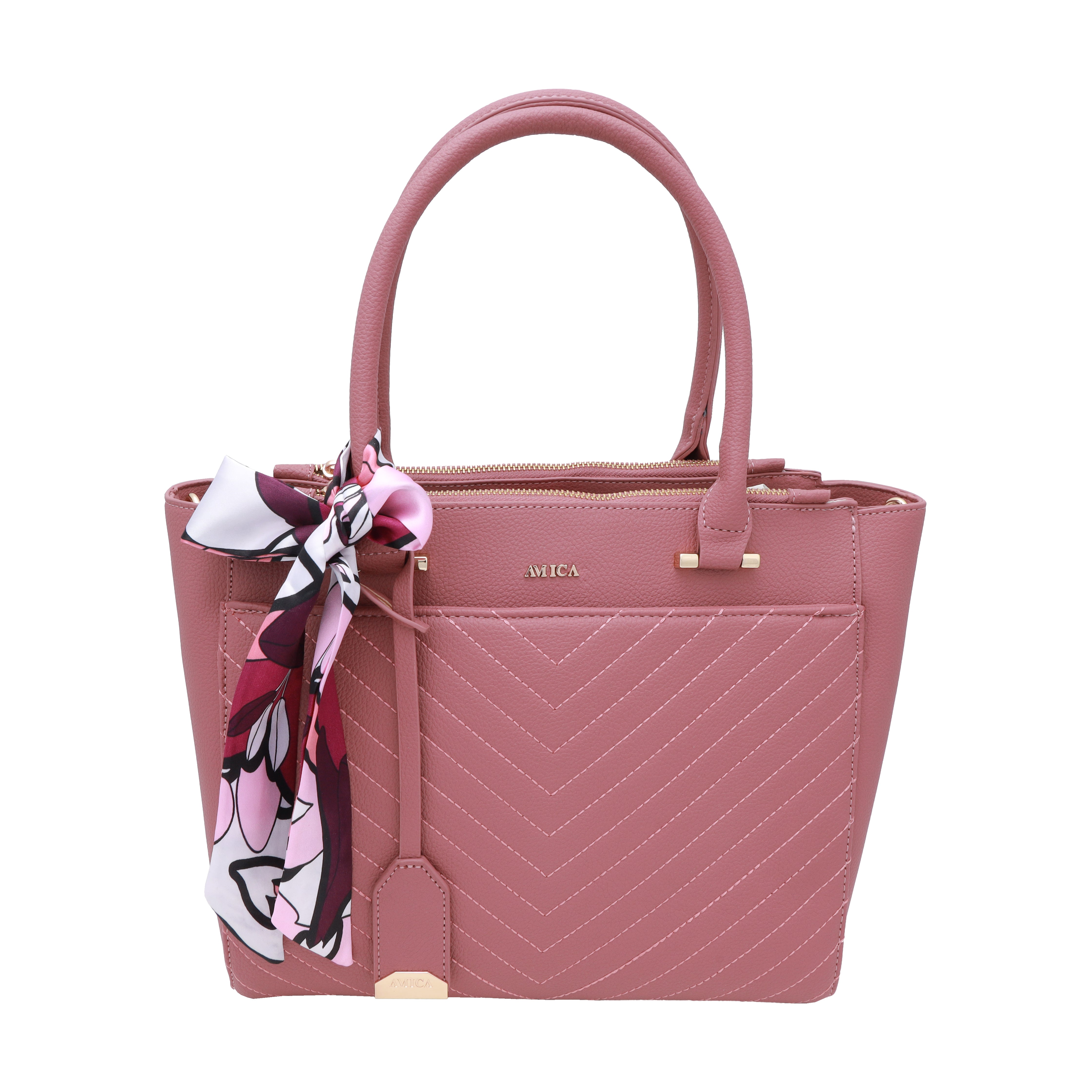 AMICA Regina Dusty Pink Ladies Handbag