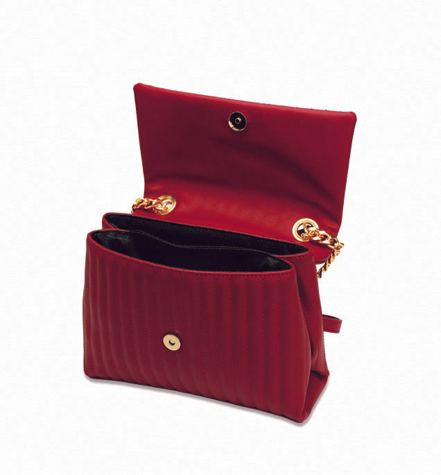 Amica Celia Plum Red Crossbody Bag