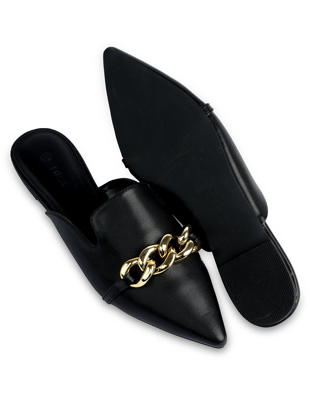 Amica Black Mules