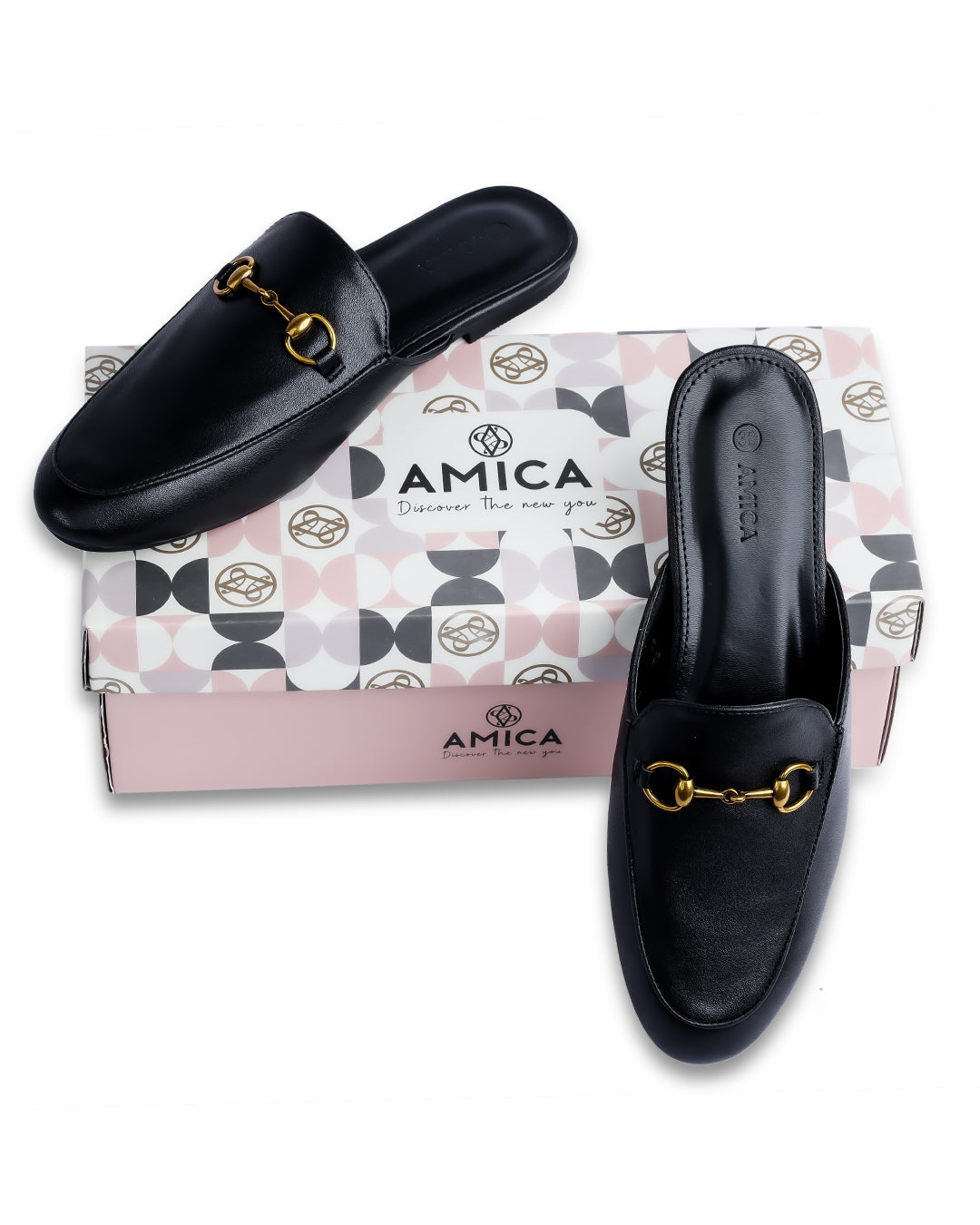 AMICA Carola Black Mules