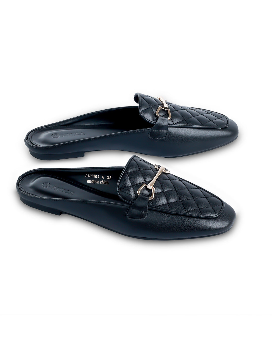 Amica Black Mules