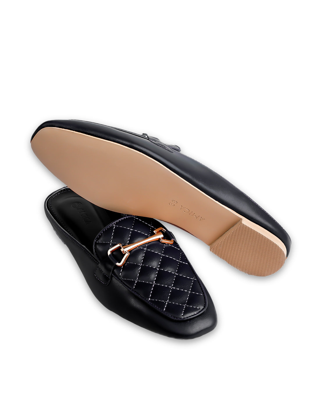 Amica Black Mules