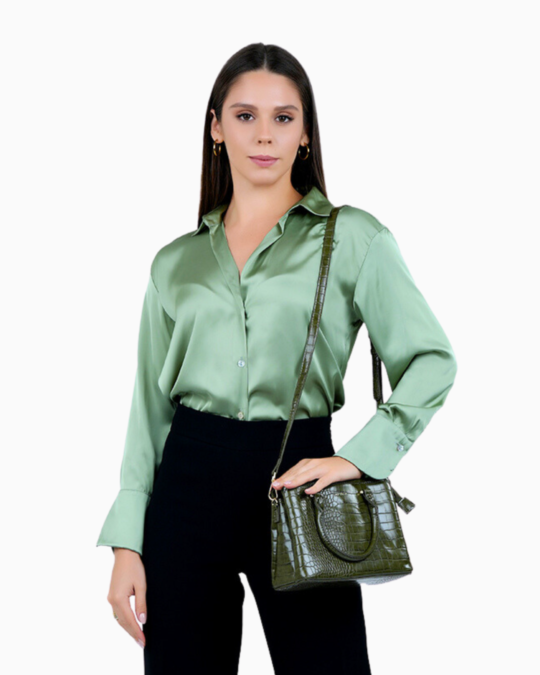 Amica Daphne Forest Green Crossbody Bag