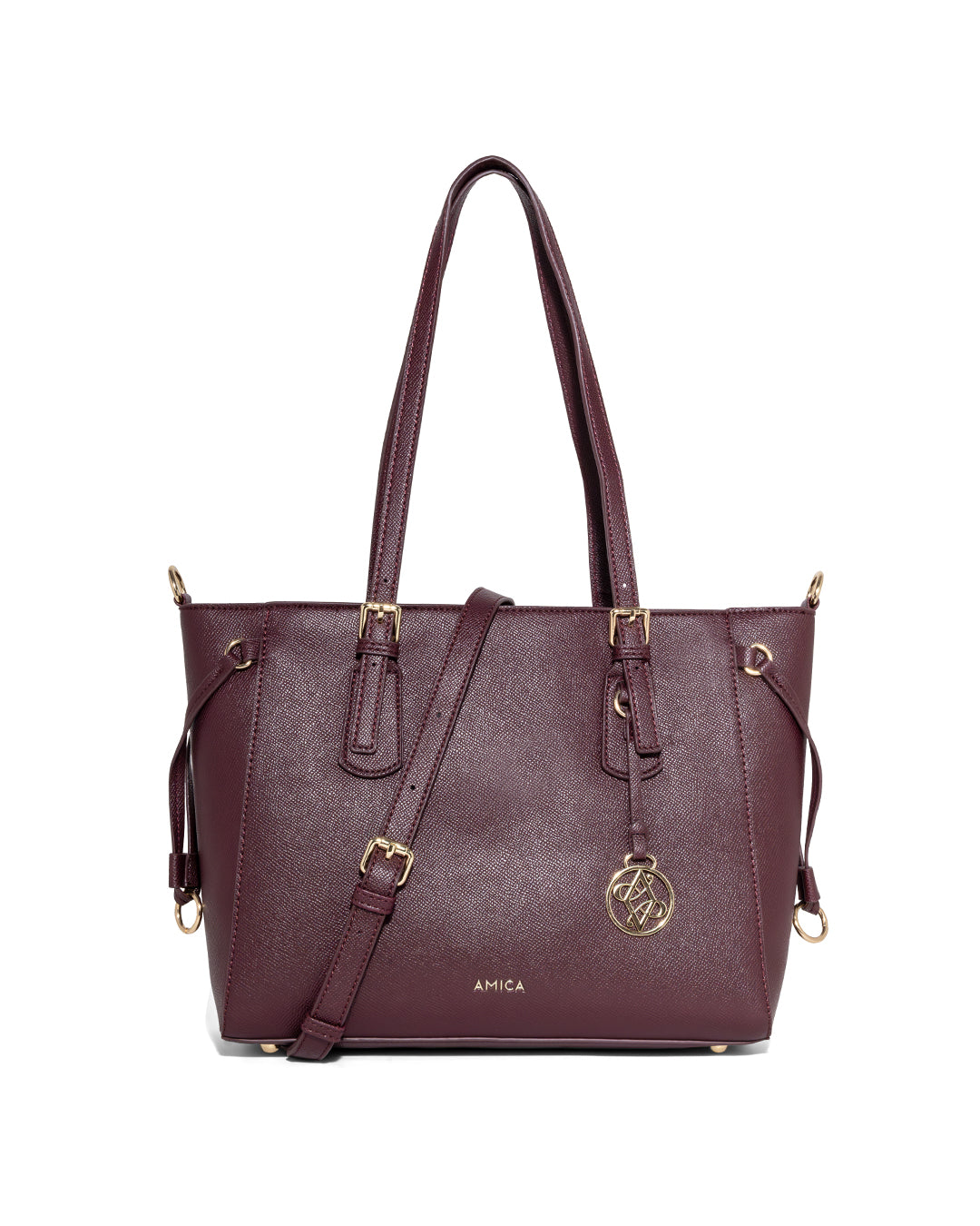 Amica Colette Plum Red Tote Bag