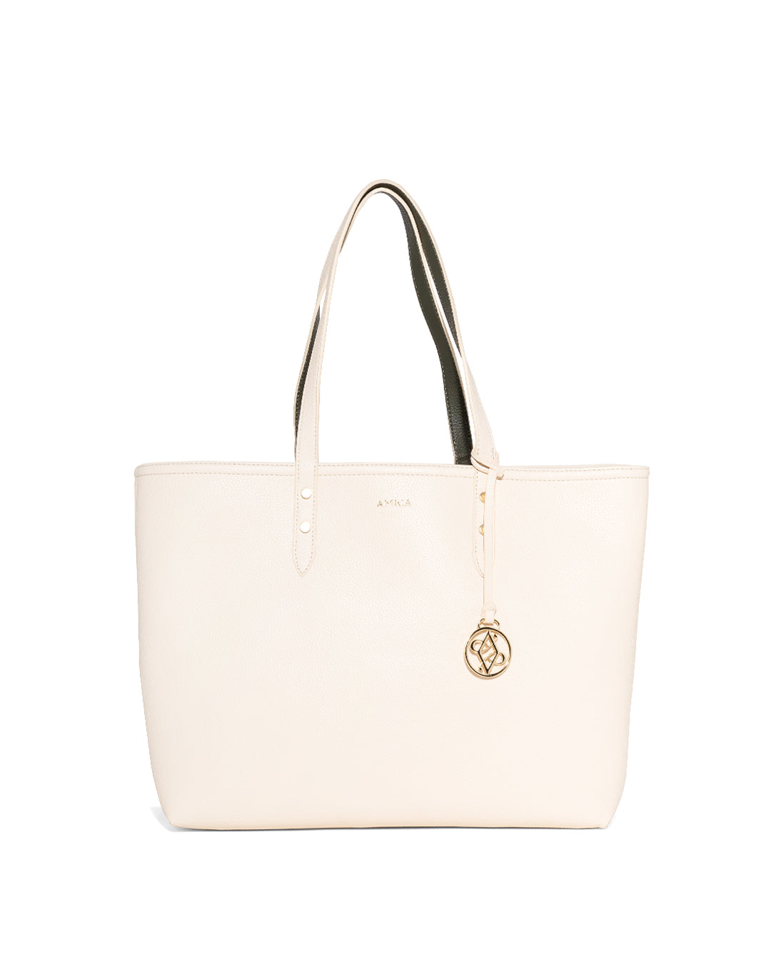 AMICA Leonie Reversible Tote Bag for Women – Beige/Green