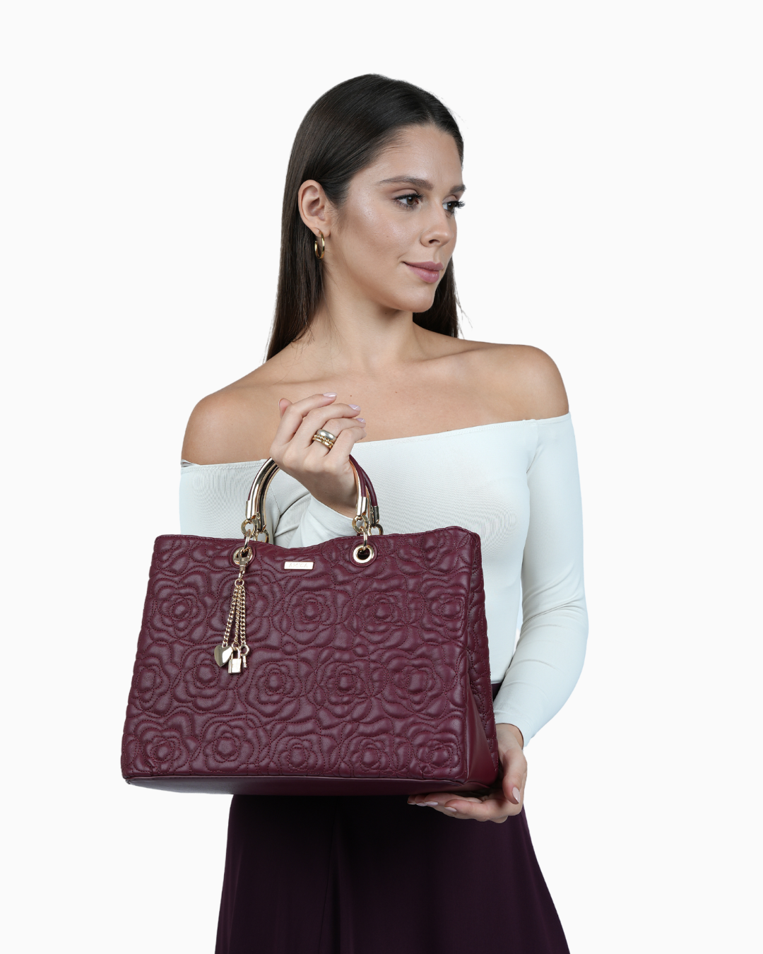 Amica Zetta Plum Red Tote Bag