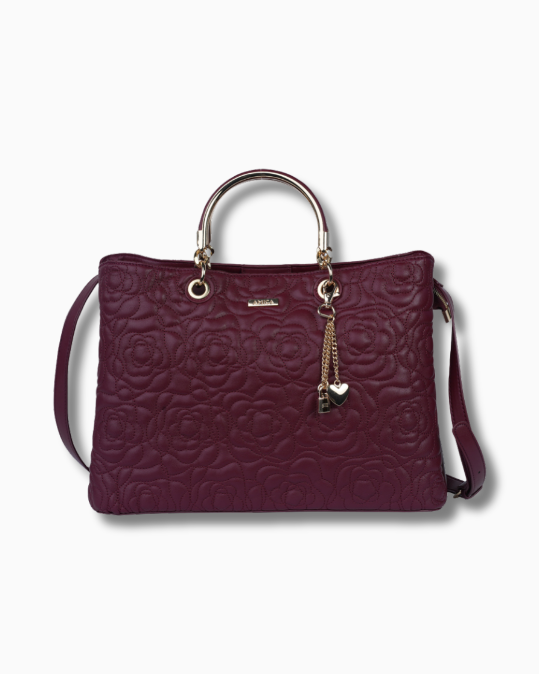 Amica Zetta Plum Red Tote Bag