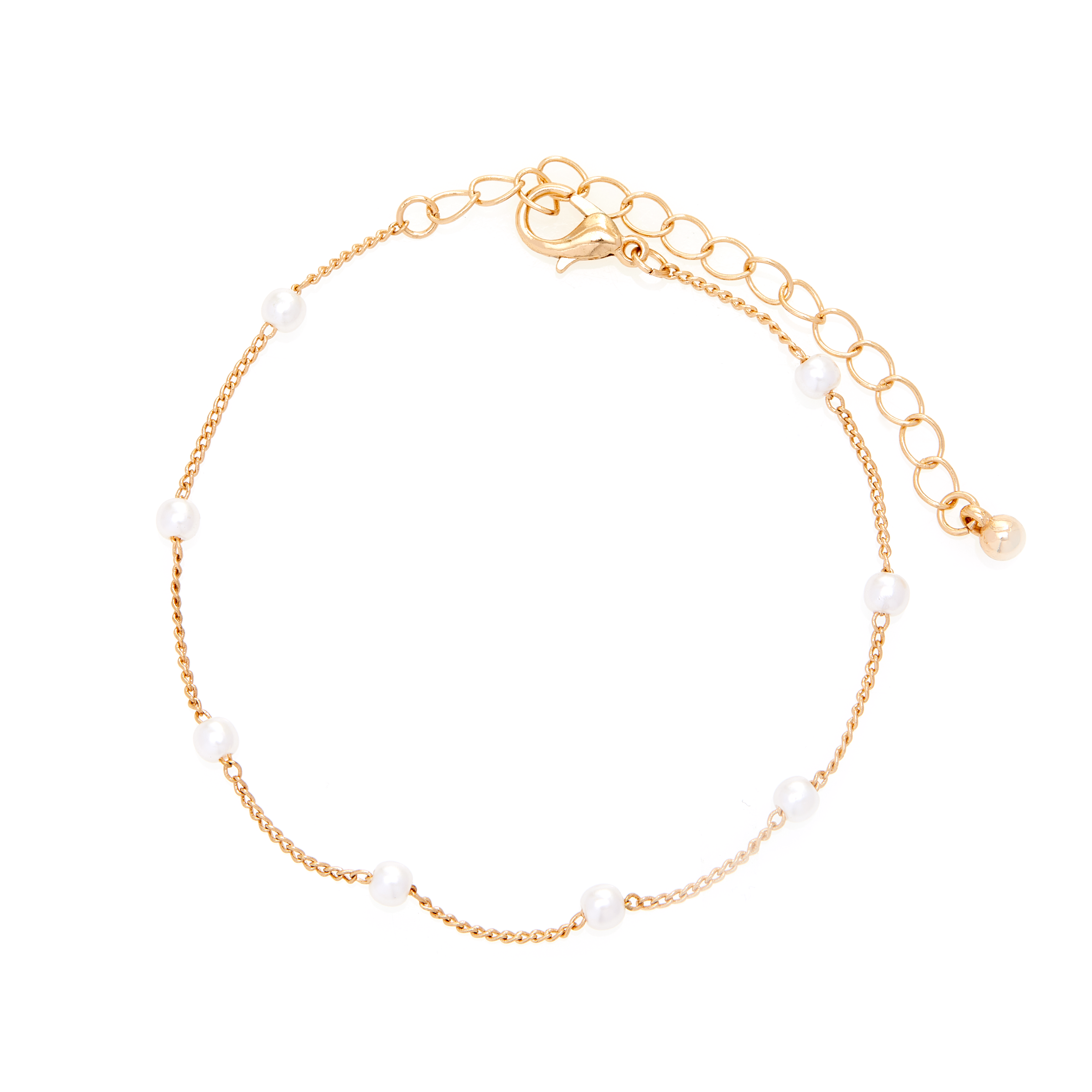 Amica Light Gold Metallic Gold-Plated Bracelet