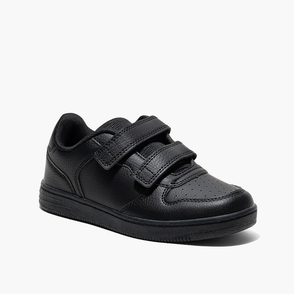 Amica Double Velcro Trainer Shoes - Black