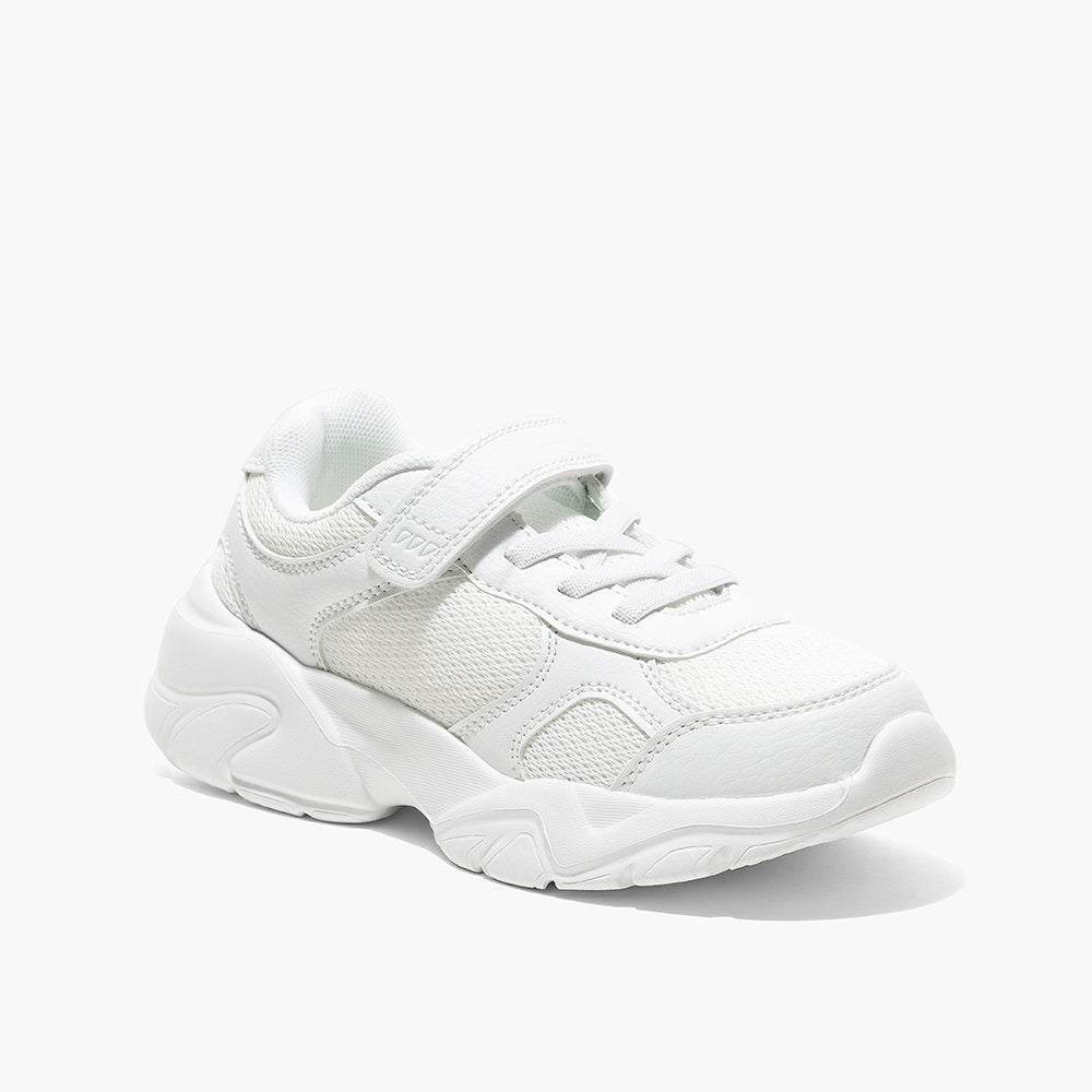 Amica Single Velcro Sports Shoes - White