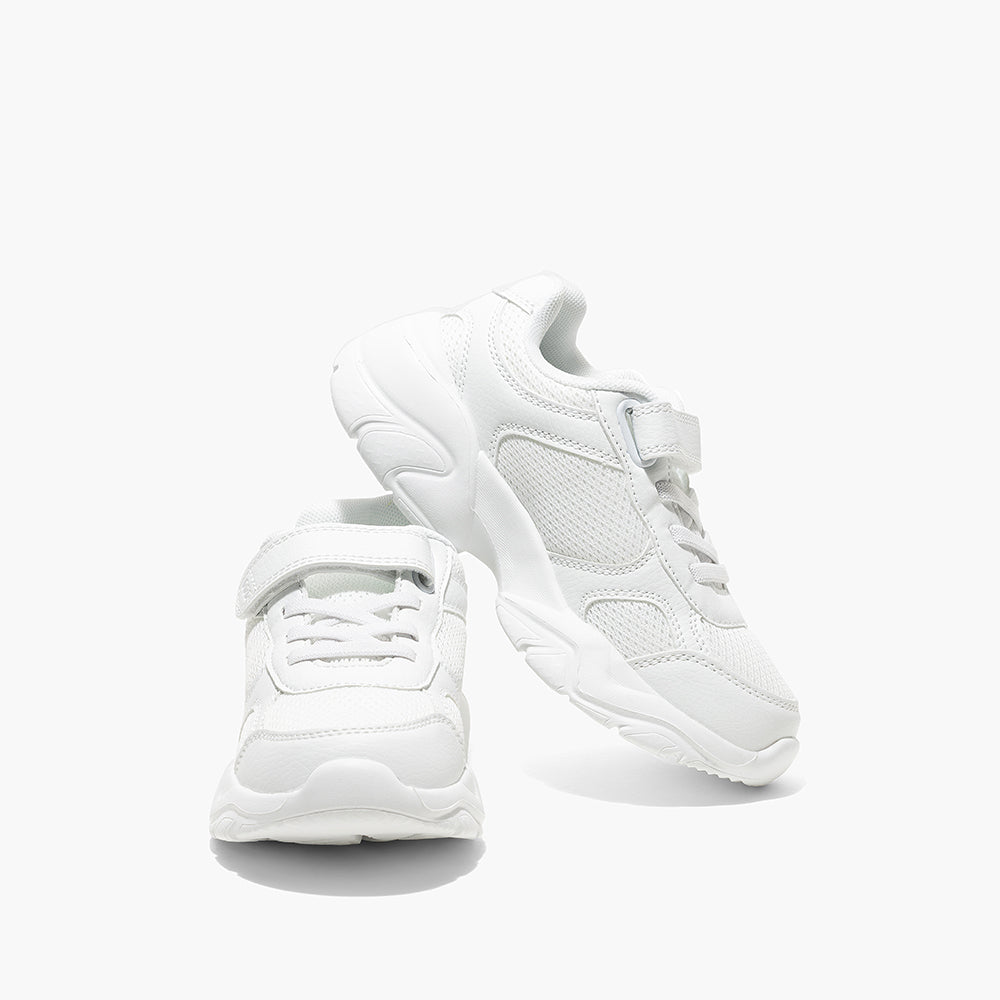 Amica Single Velcro Sports Shoes - White