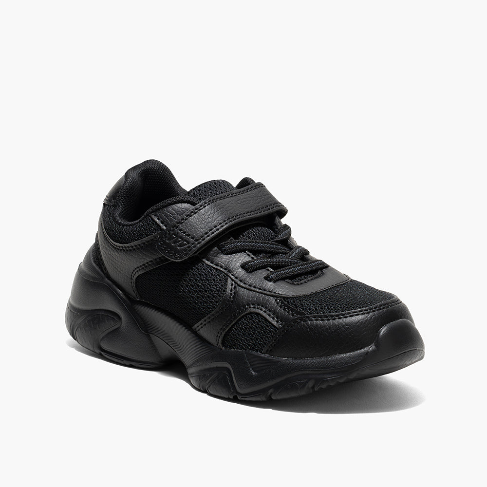 Amica Single Velcro Sports Shoes - Black
