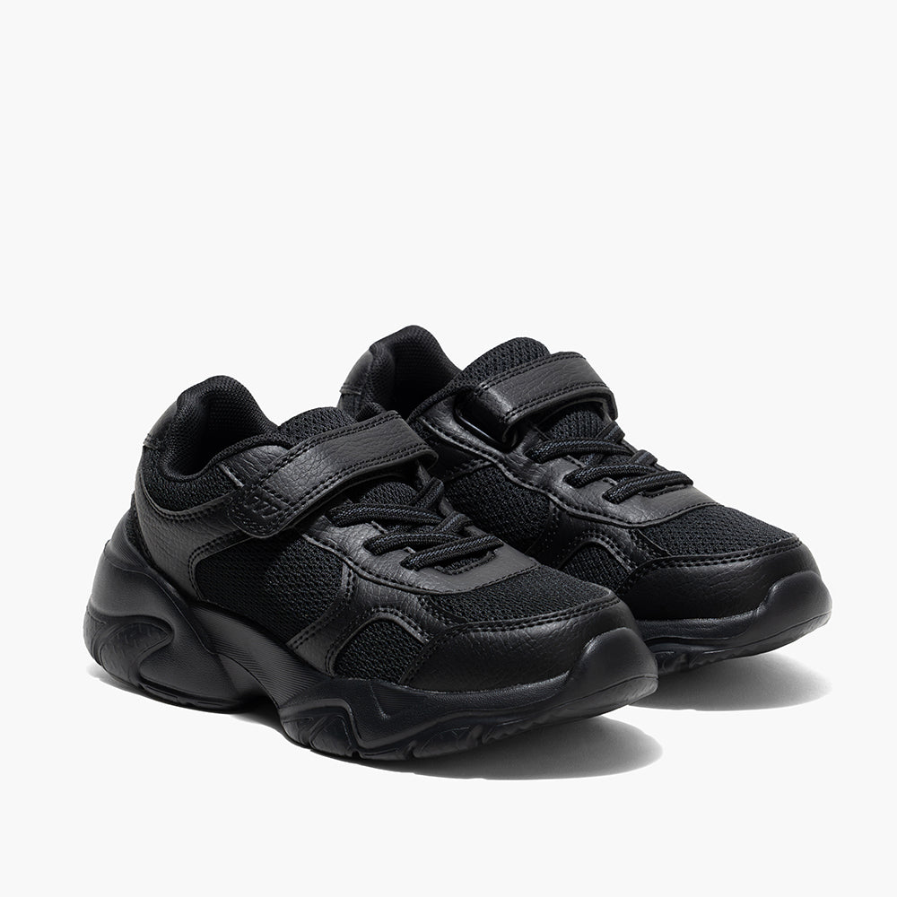 Amica Single Velcro Sports Shoes - Black