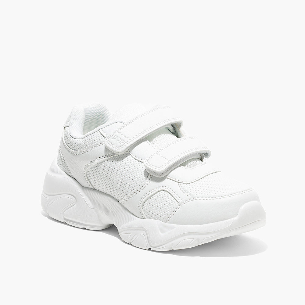 Amica Double Velcro Sports Shoes - White