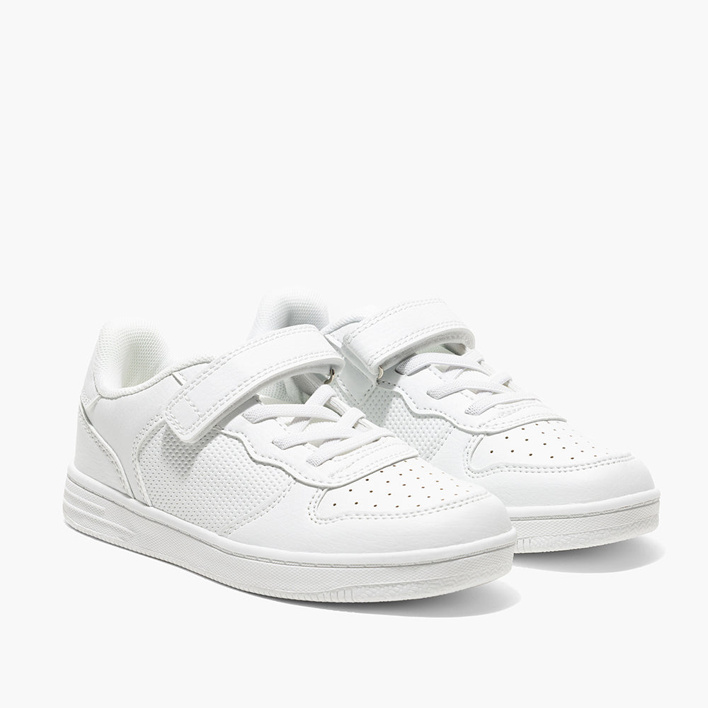 Amica Single Velcro Trainer Shoes - White