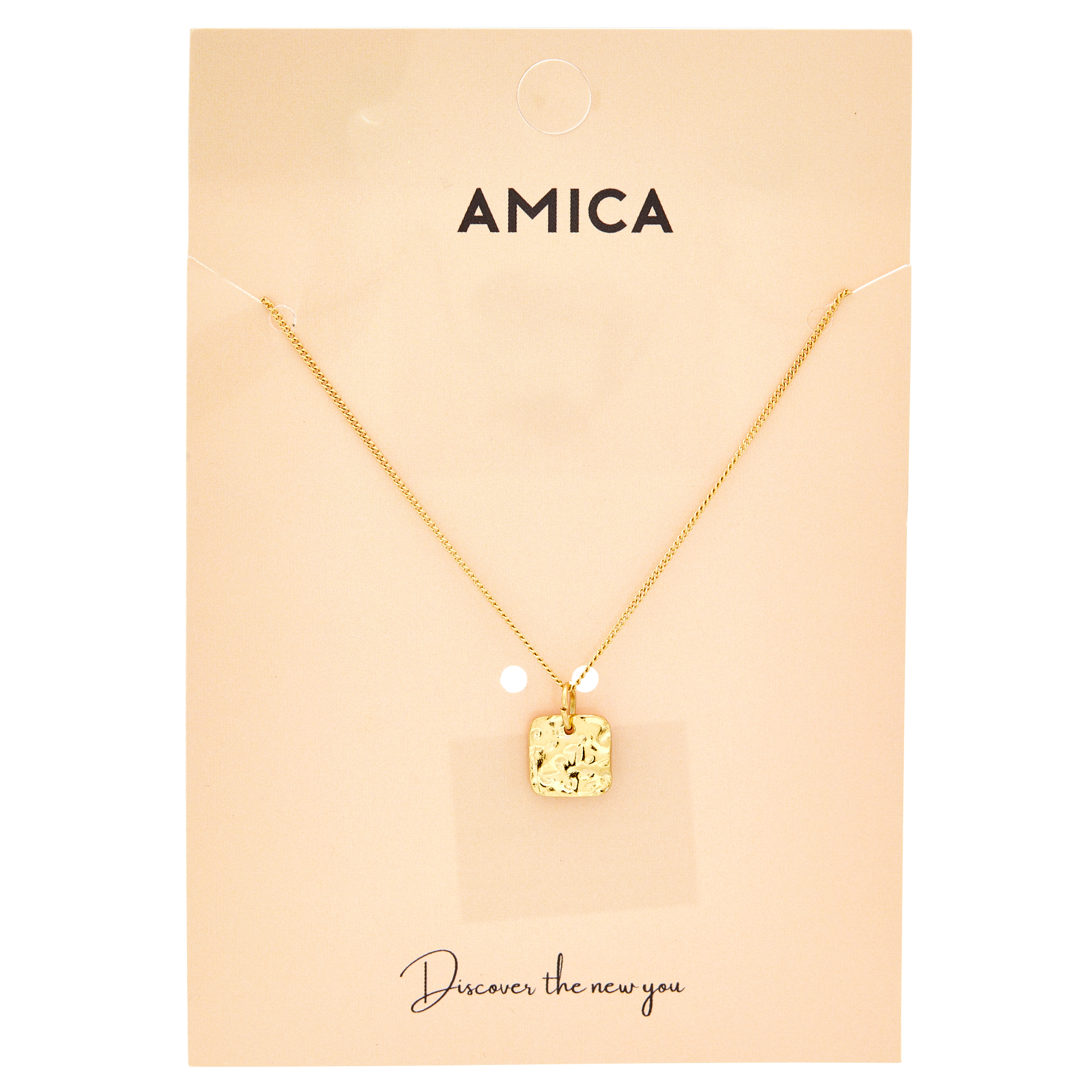 Amica Light Gold Metallic Gold-Plated Chain