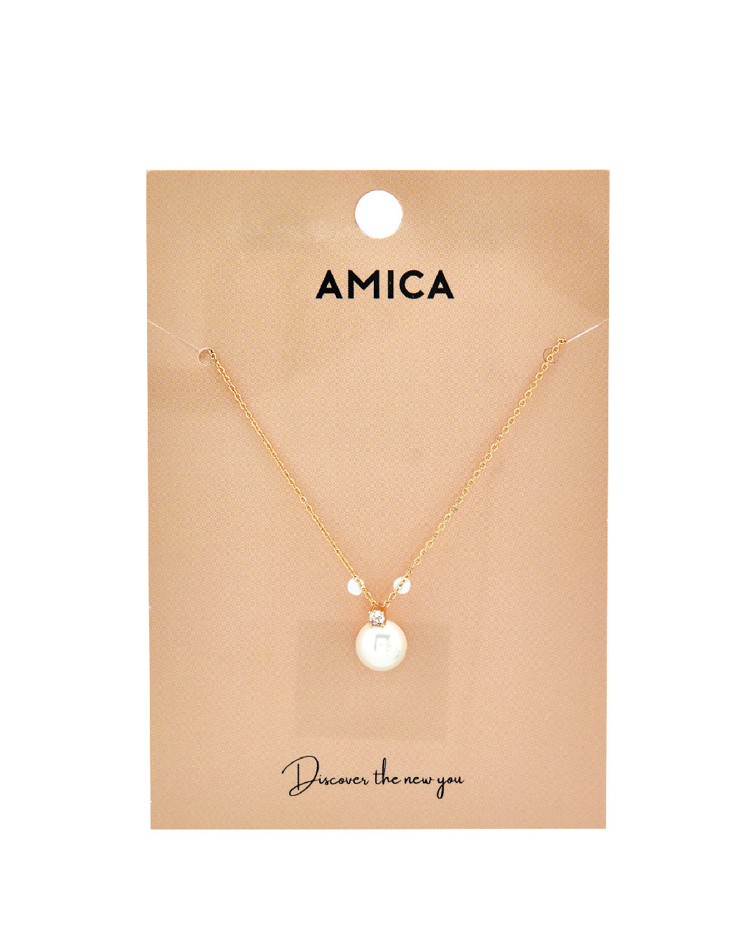 Amica Light Metallic Gold-Plated Chain