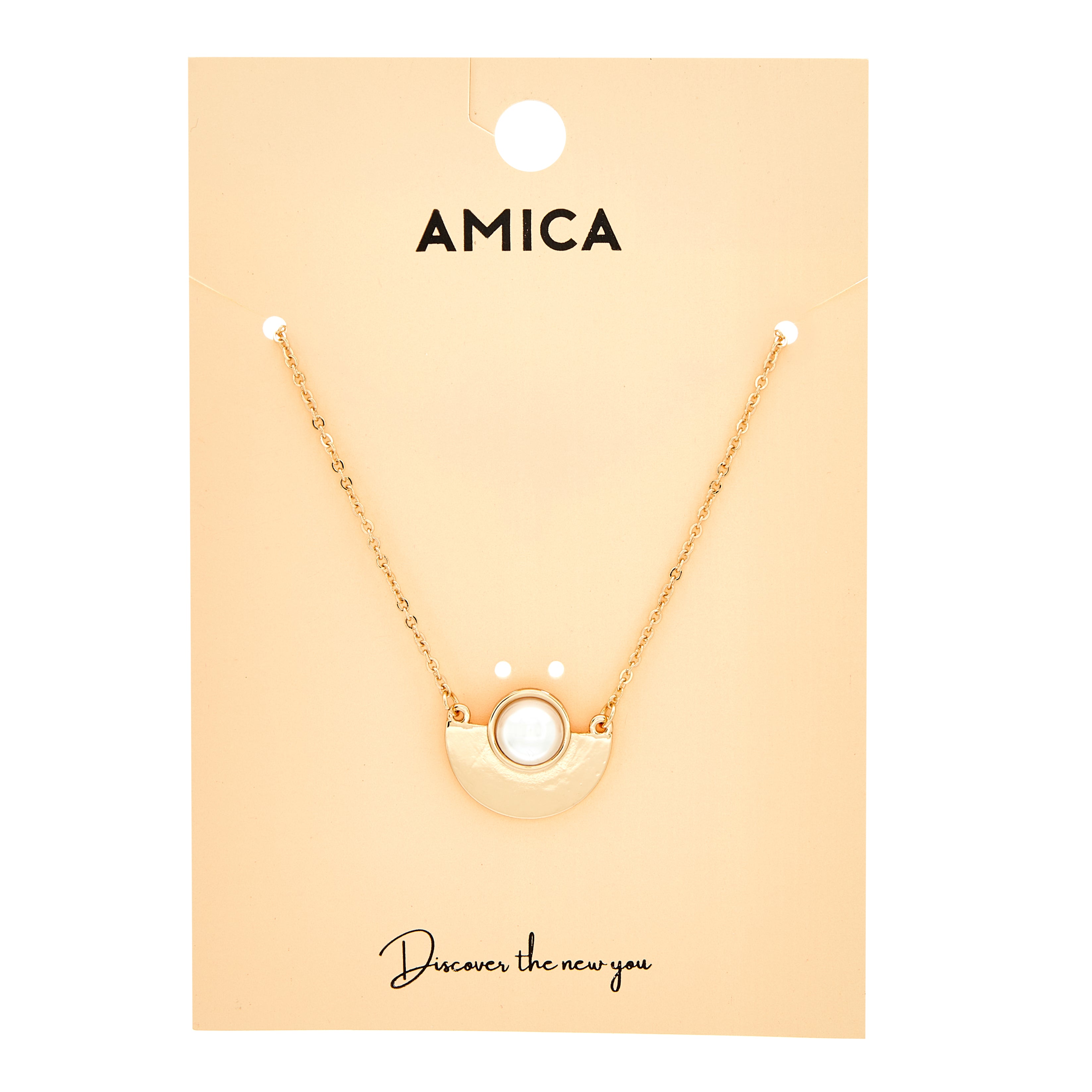 Amica Light Gold Metallic Gold Tone Chain