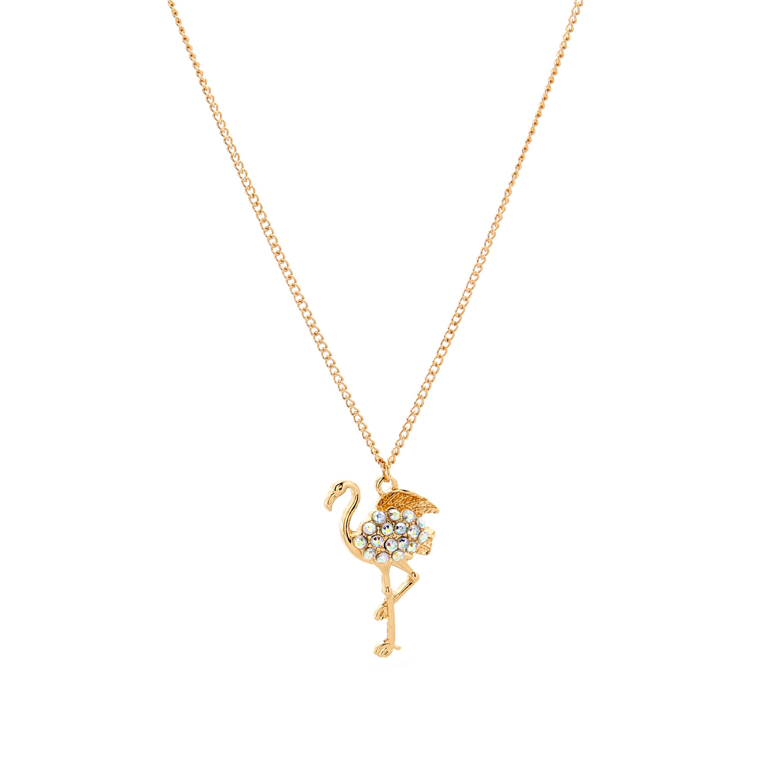 Amica Light Gold Metallic Gold-Plated Chain