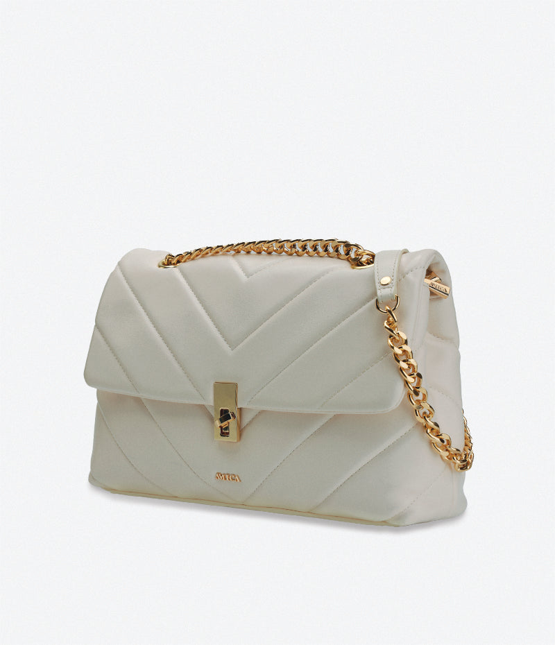 Amica Adelina Off White Crossbody Bag