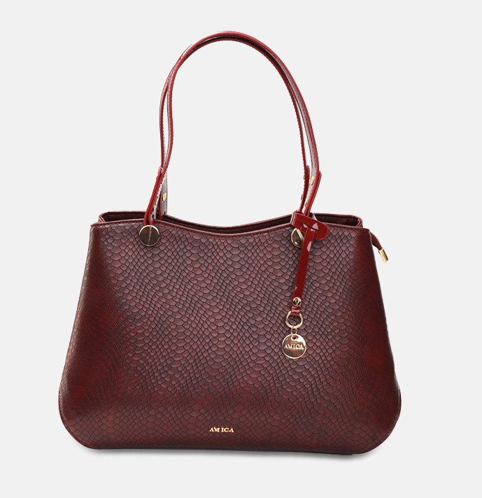 AMICA Amada Wine Red Handbag