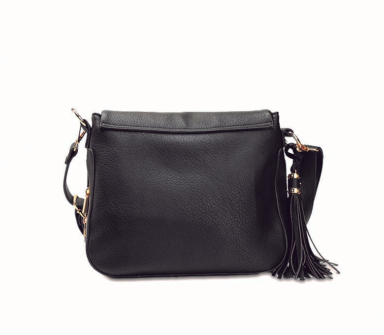 Amica Carina  Black Crossbody Bag