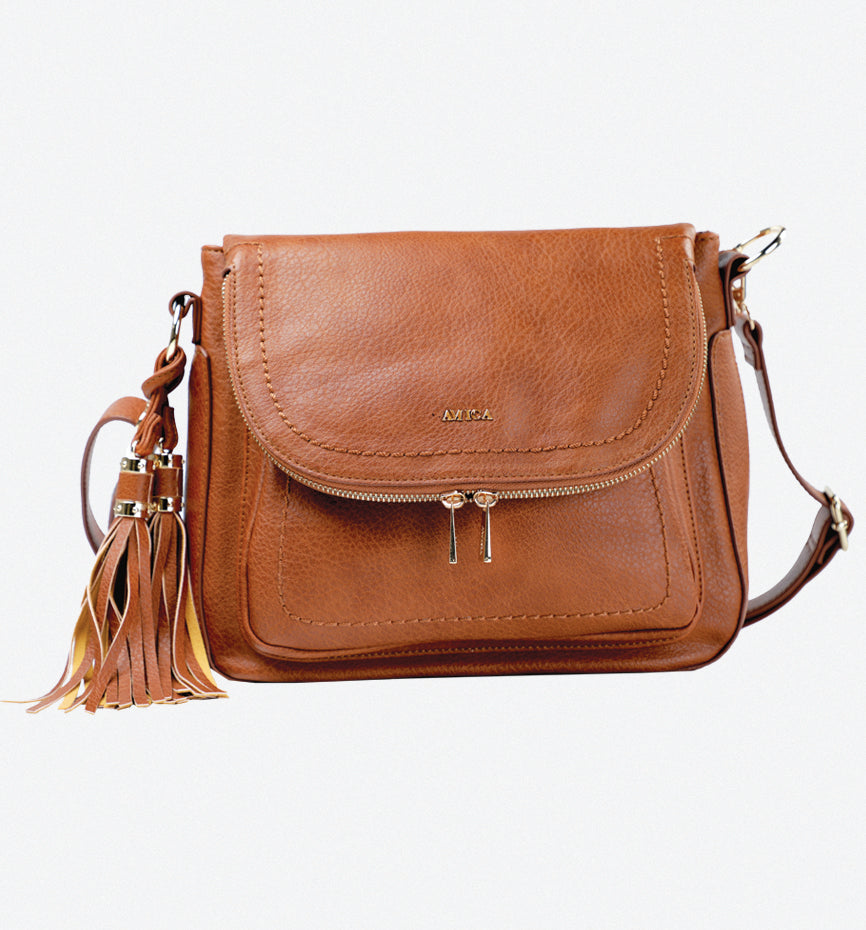 Amica Carina Tan Crossbody Bag