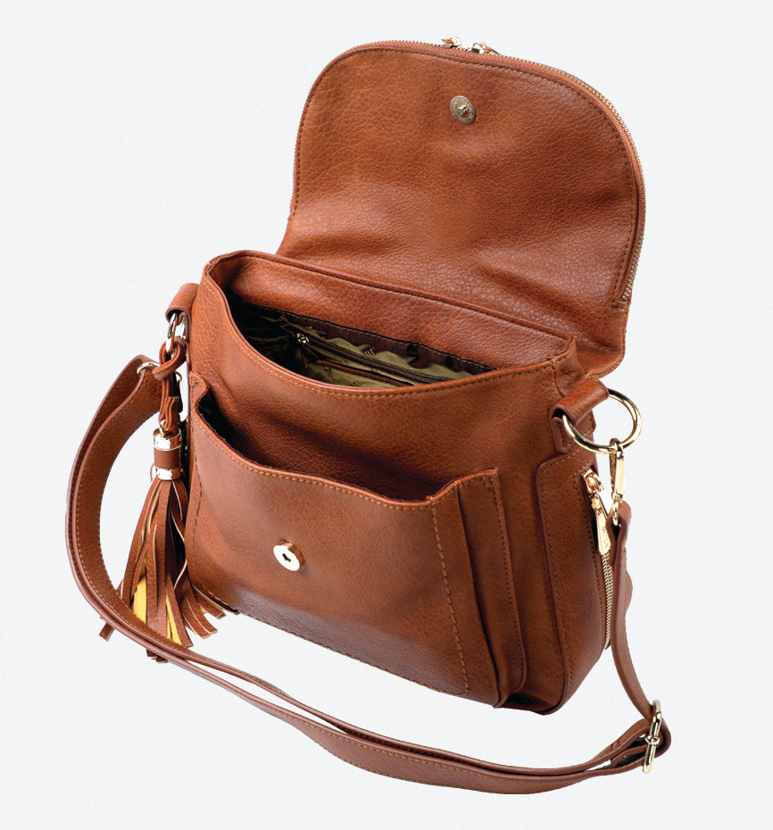 Amica Carina Tan Crossbody Bag