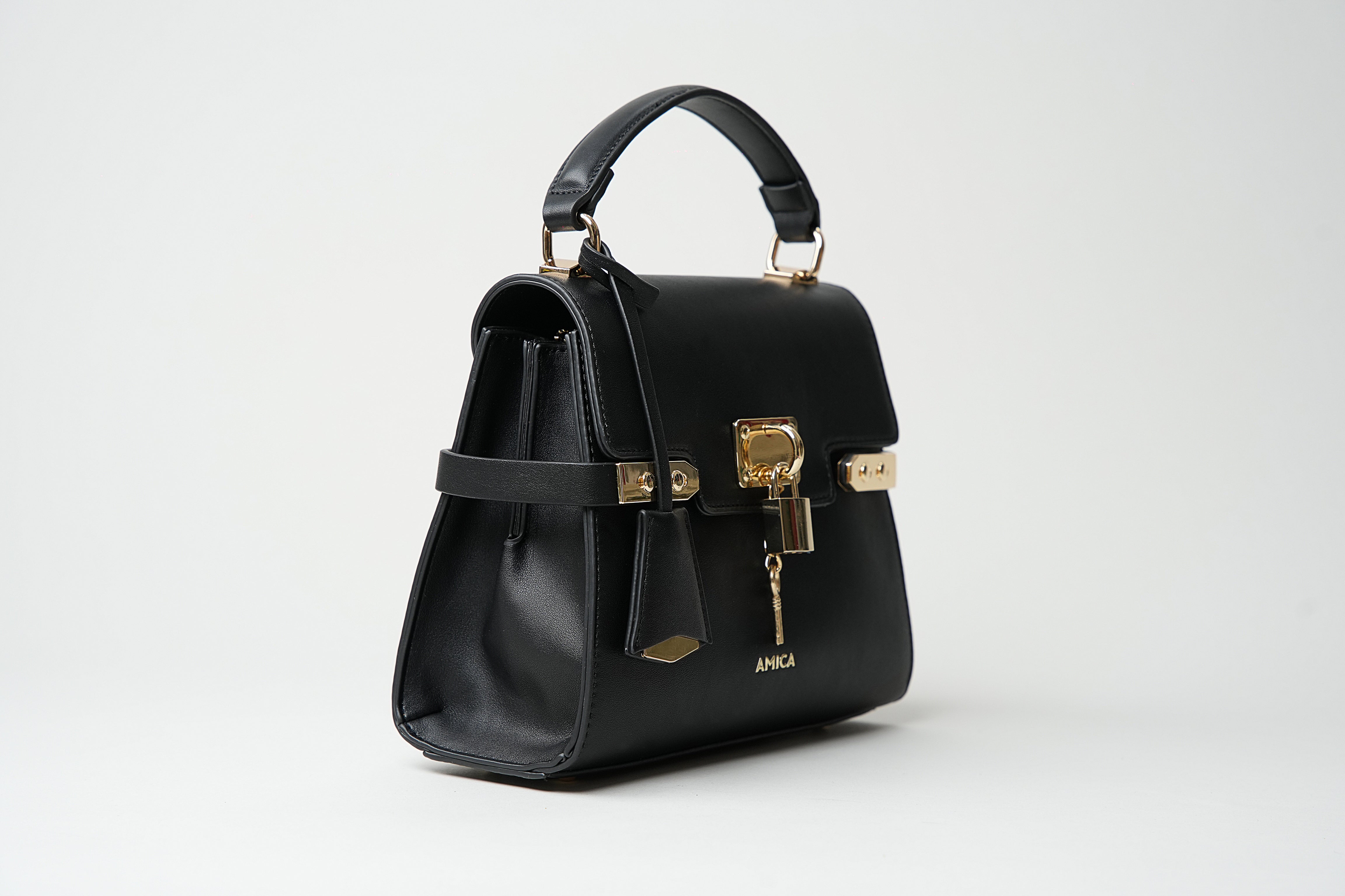 Amica Paola Black Mini Bag