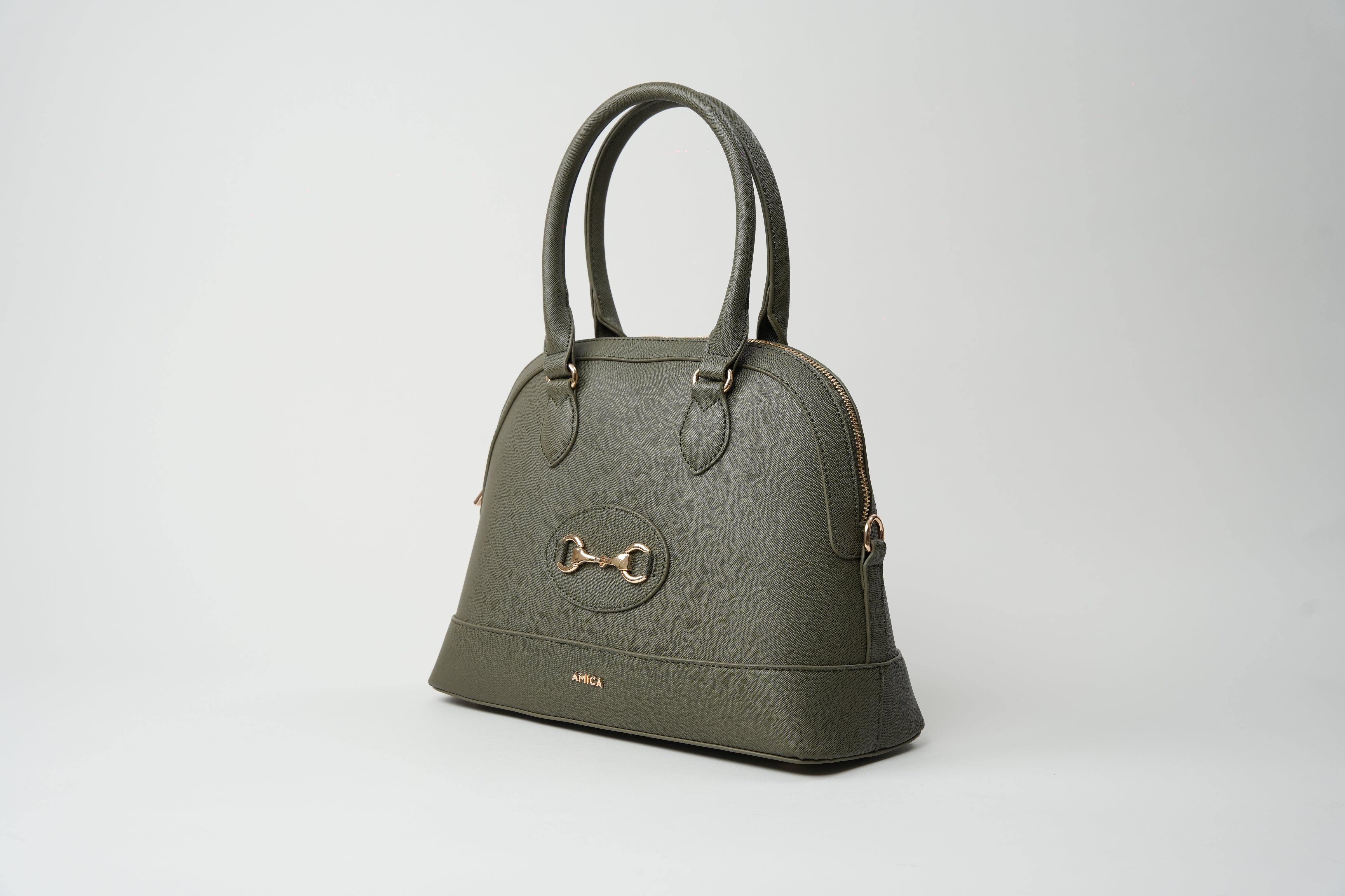 AMICA Evita Green Ladies Handbag