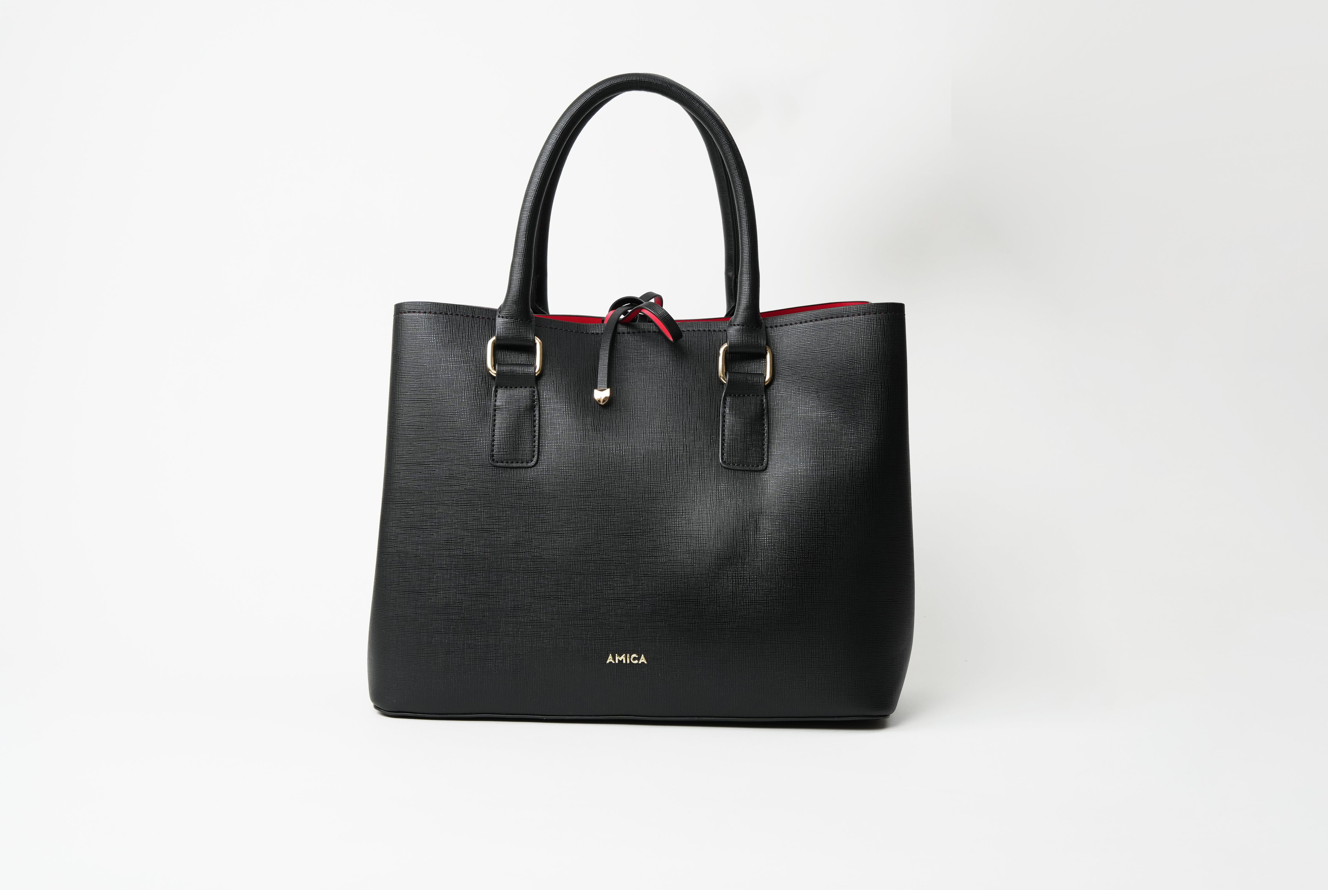 Amica Amalia Black Tote Bag