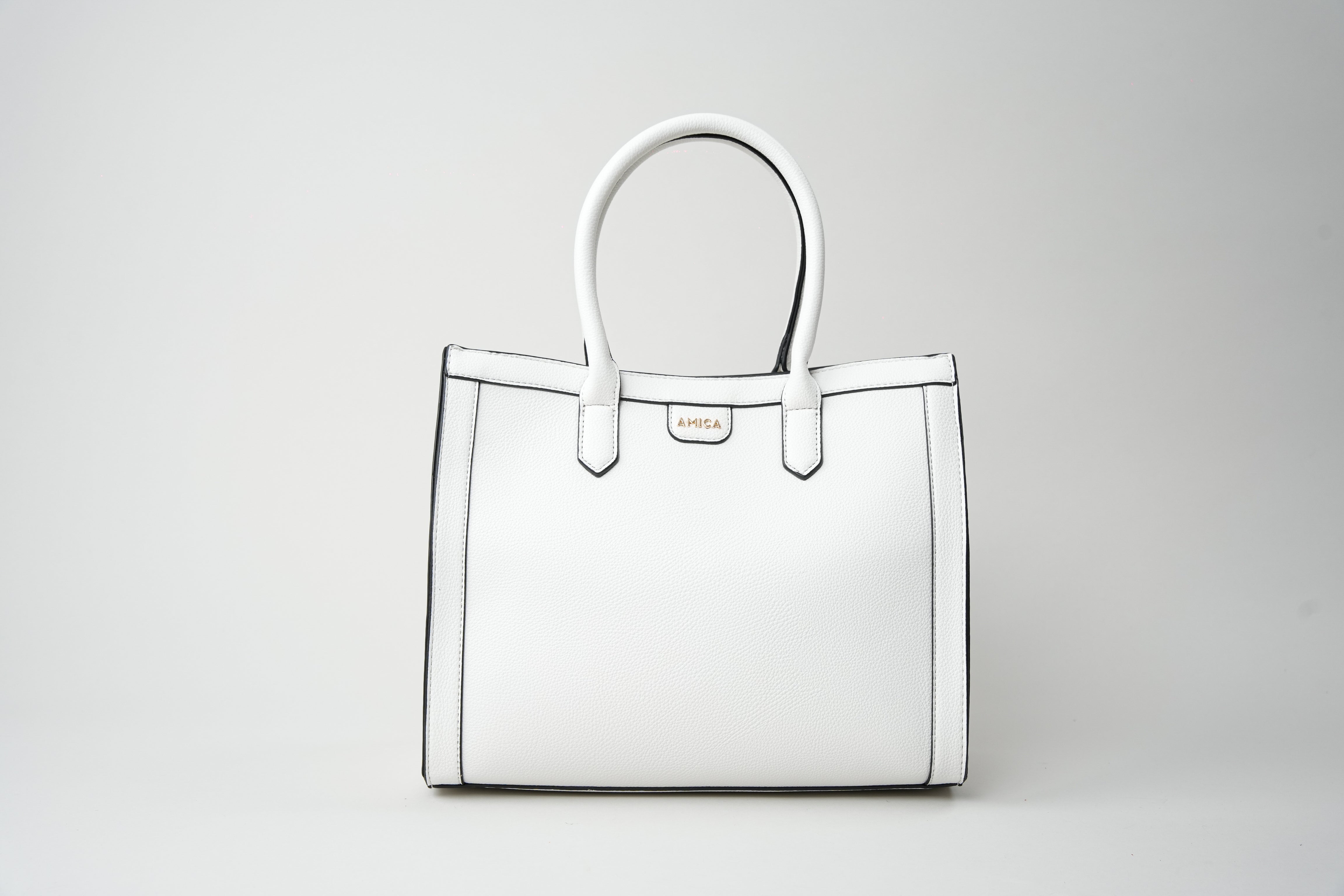 AMICA Maria White Ladies Handbag