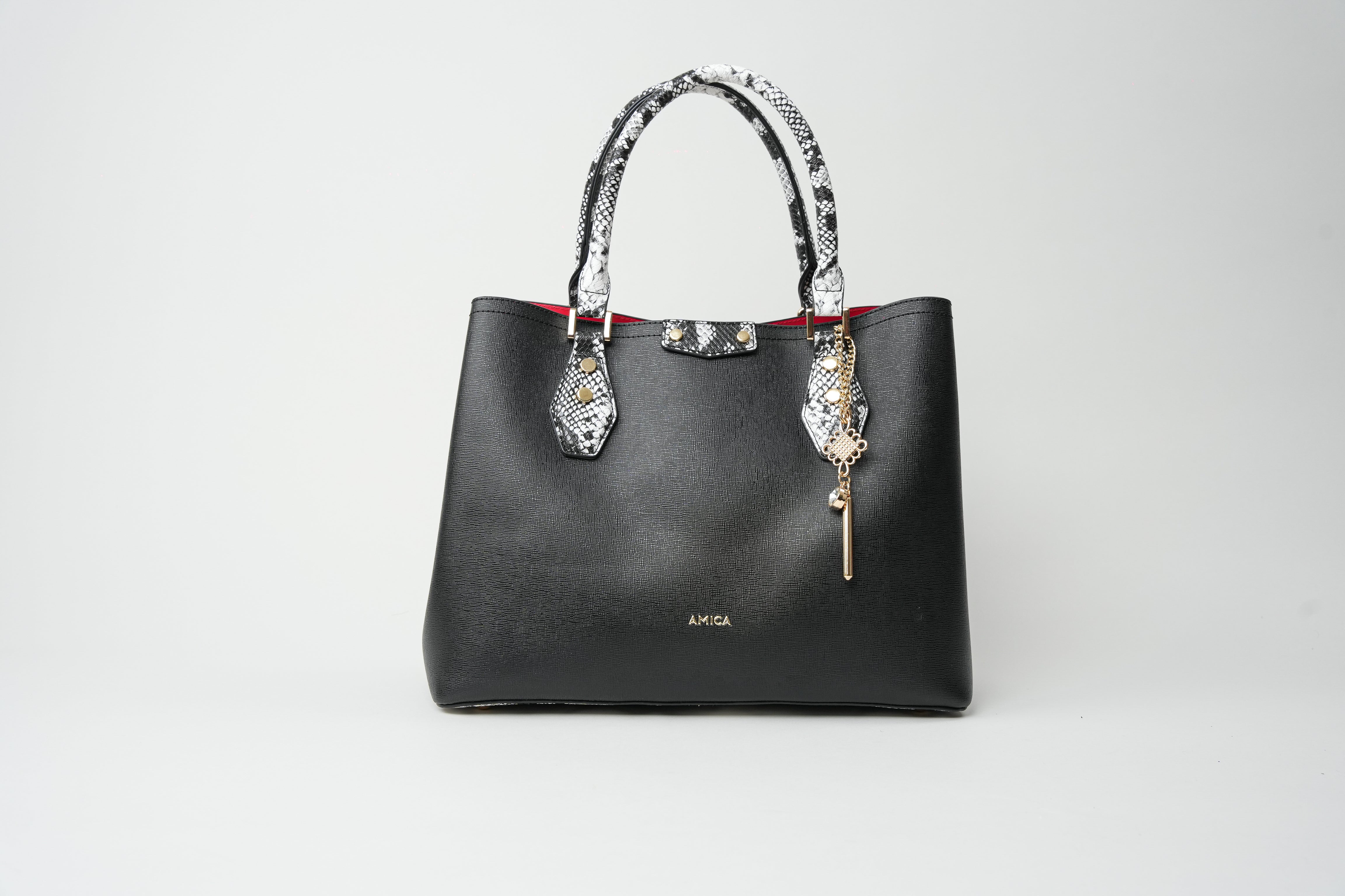 AMICA Celestina Black Ladies Handbag