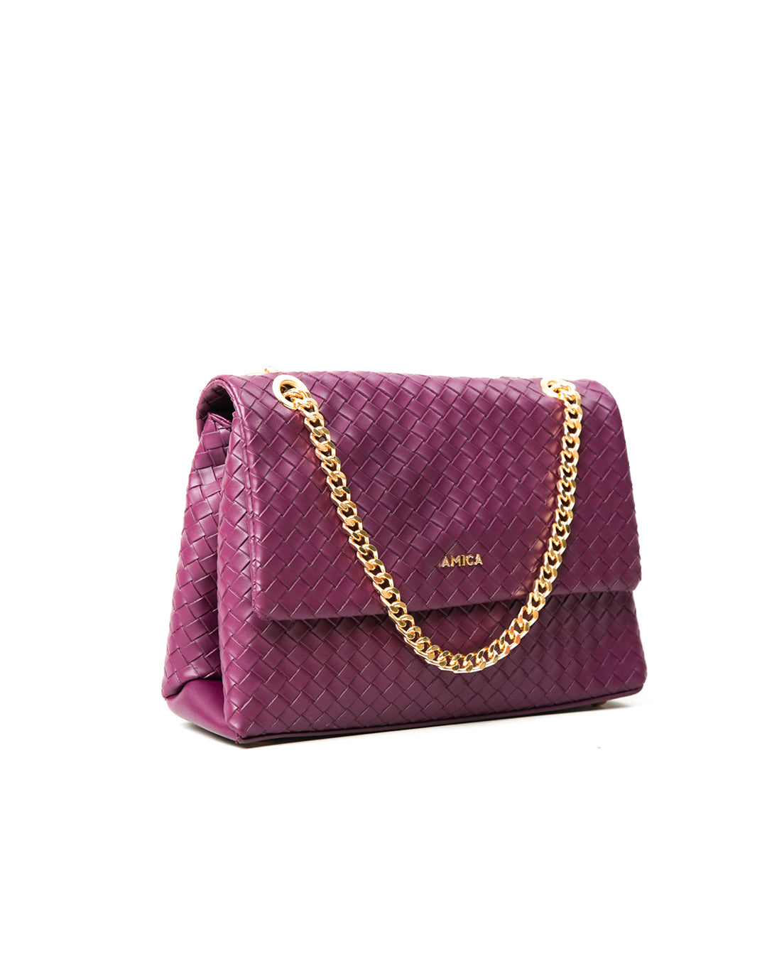 Amica Kelly Plum Red Crossbody Bag