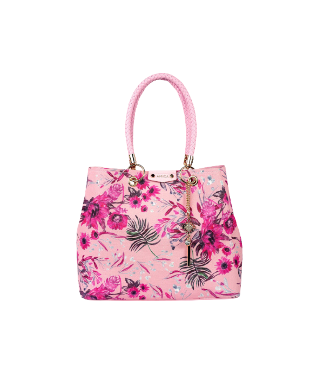 AMICA Amoura Pink Floral Ladies Handbag