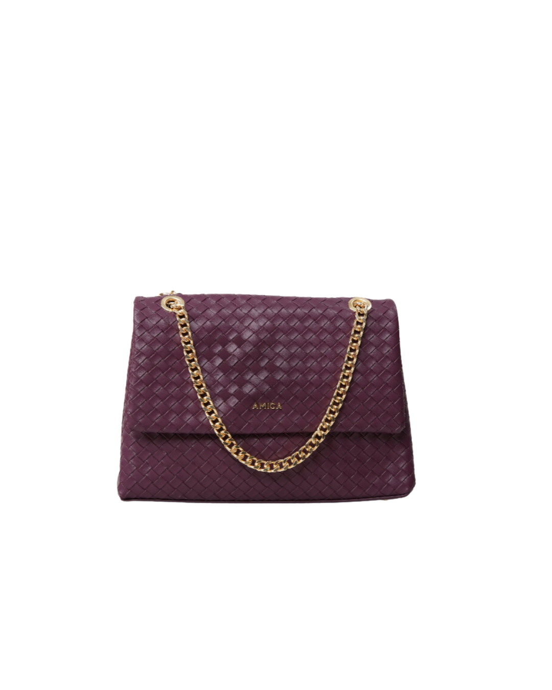 Amica Kelly Plum Red Crossbody Bag