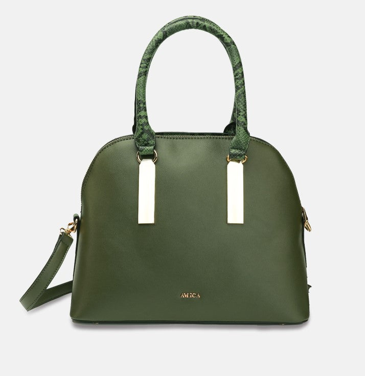 AMICA Valeria Green Ladies Handbag