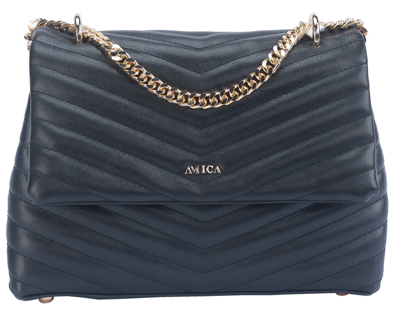 Amica Julia Black Crossbody Bag