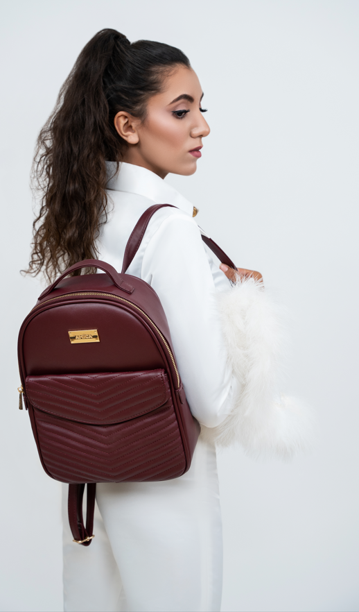 Amica Luz plum Red Backpacks