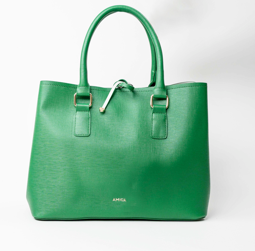 Amica Amalia Green Tote Bag