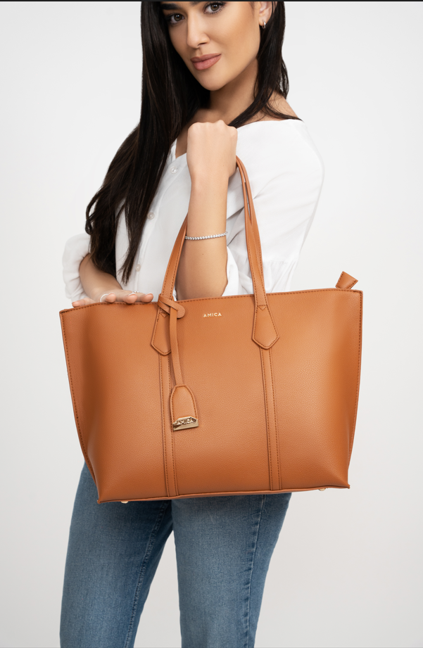 Amica Marcia Tan Tote Bag