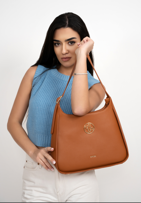 Amica Chiara Tan Crossbody Bag